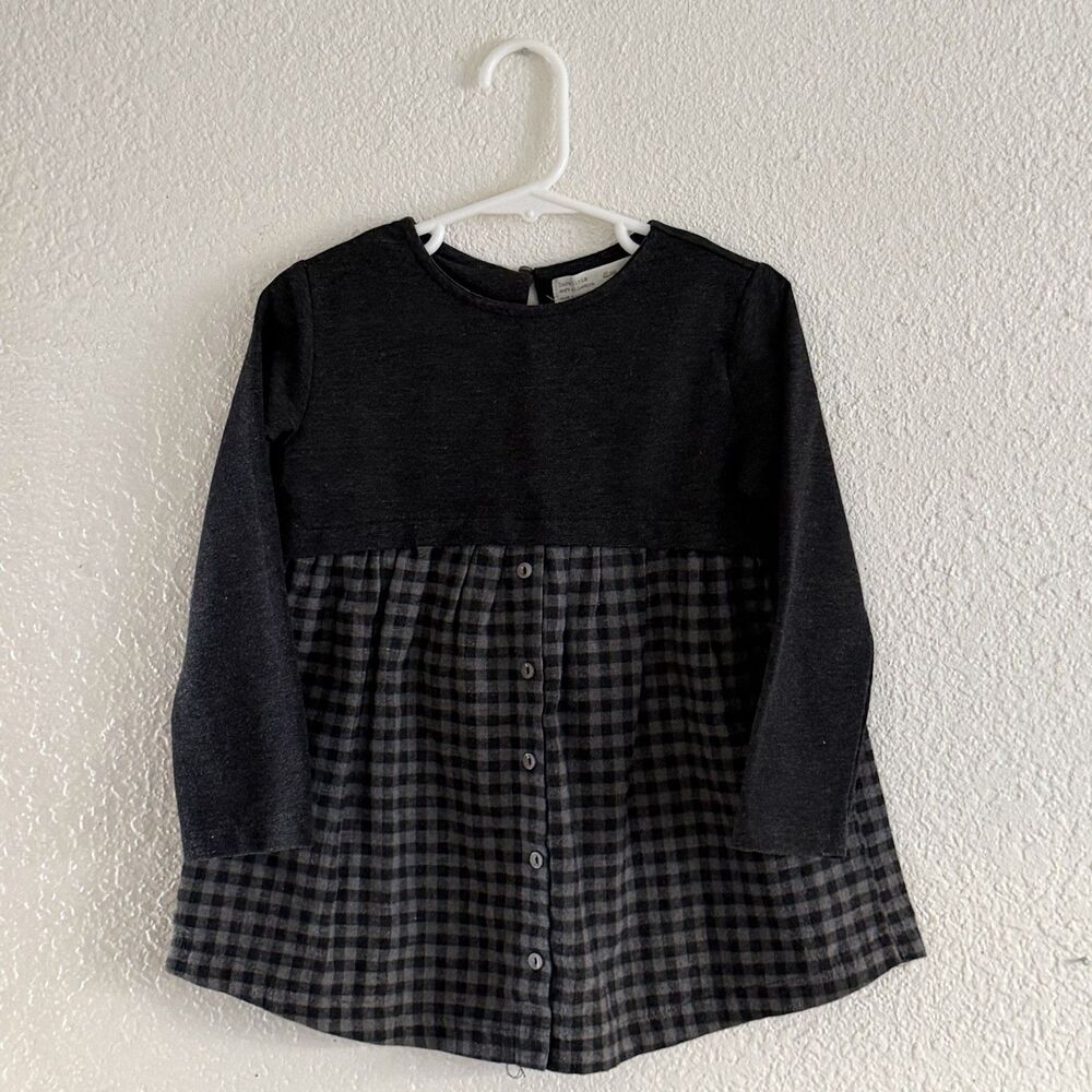 Toddler ZARA Size 4 Checkered Dress